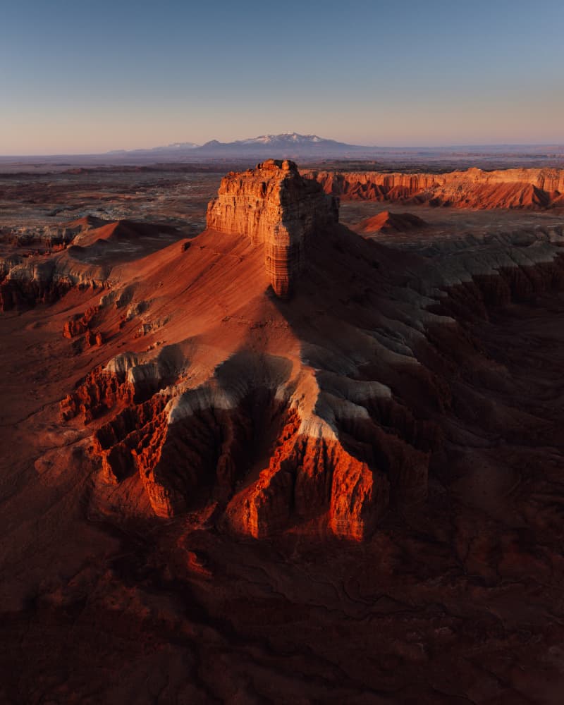 Golden Desert Mesa by Witold Ziomek — canvas wall art