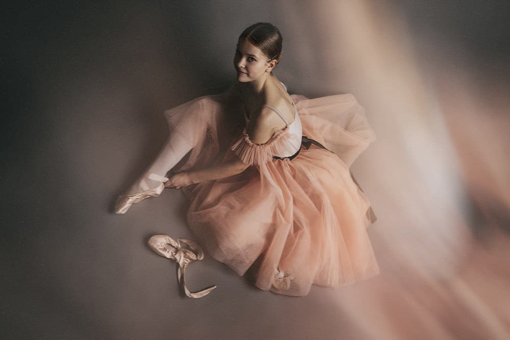 Ballet Girl's Respite by Normunds Kaprano — canvas wall art