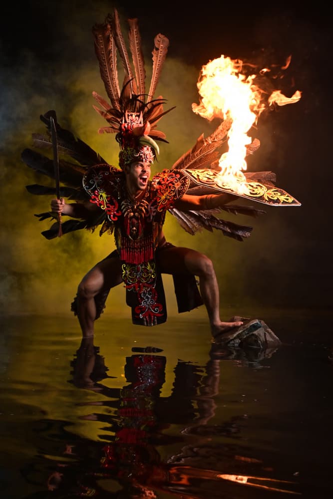 Dynamic Fire Warrior by Rawisyah Aditya — canvas wall art