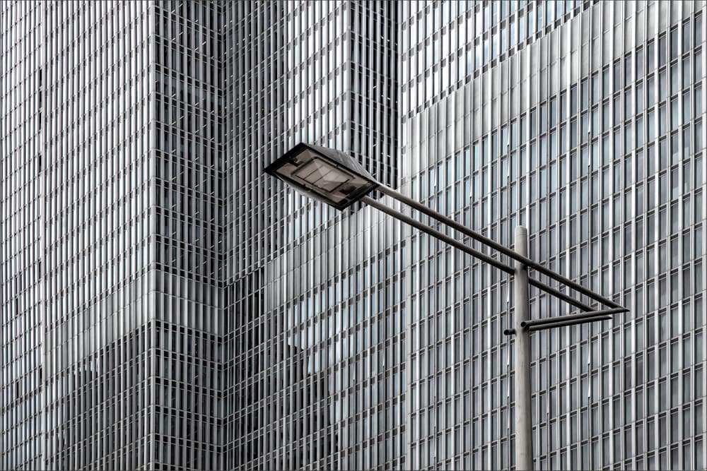Modern Building Lines by Gilbert Claes — canvas wall art