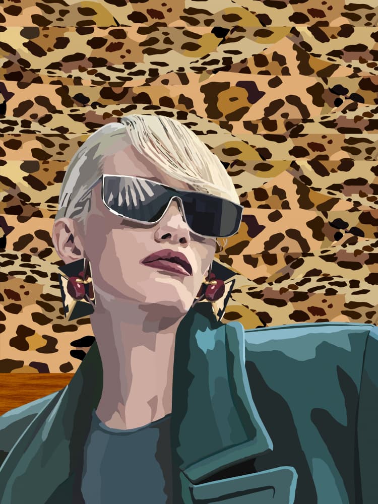 Bold Fashion Leopard Chic by Lynnda Rakos — canvas wall art
