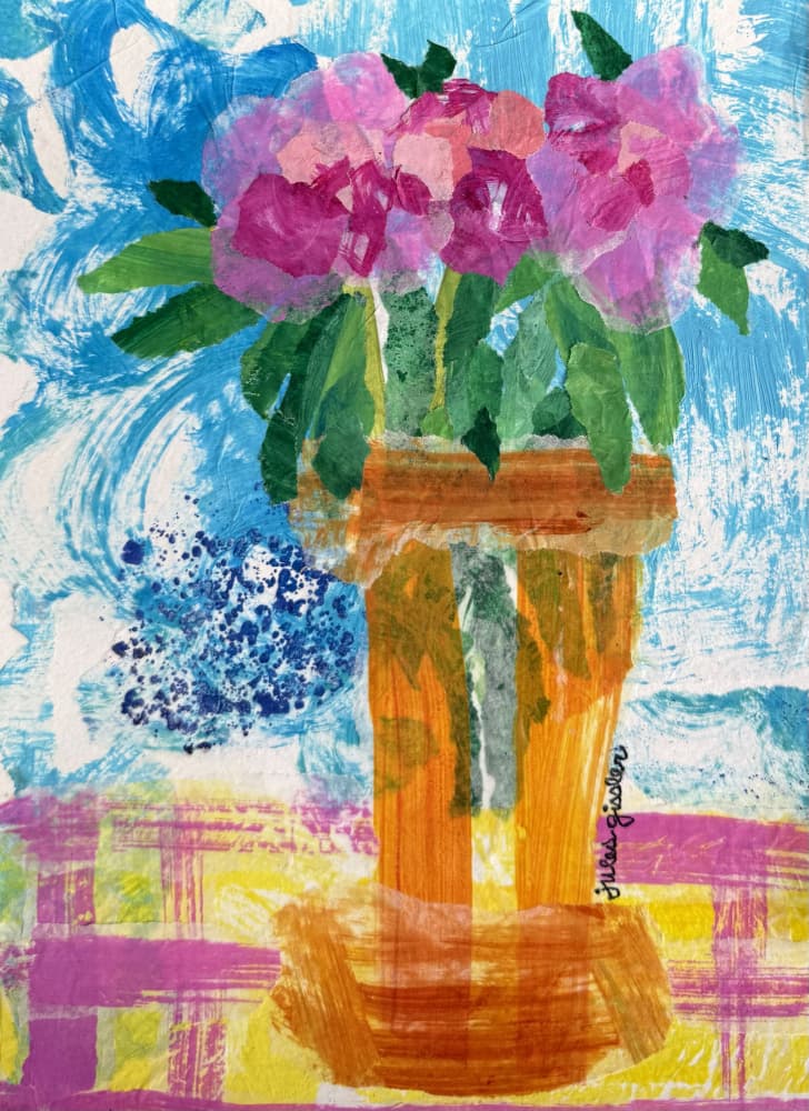 Vibrant Floral Still Life by Jules Gissler — canvas wall art