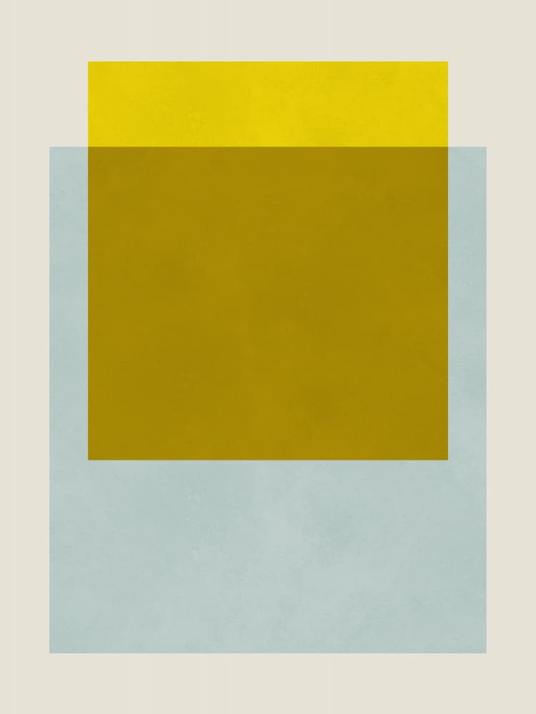 Muted Geometric Blocks by Vitor Costa — canvas wall art