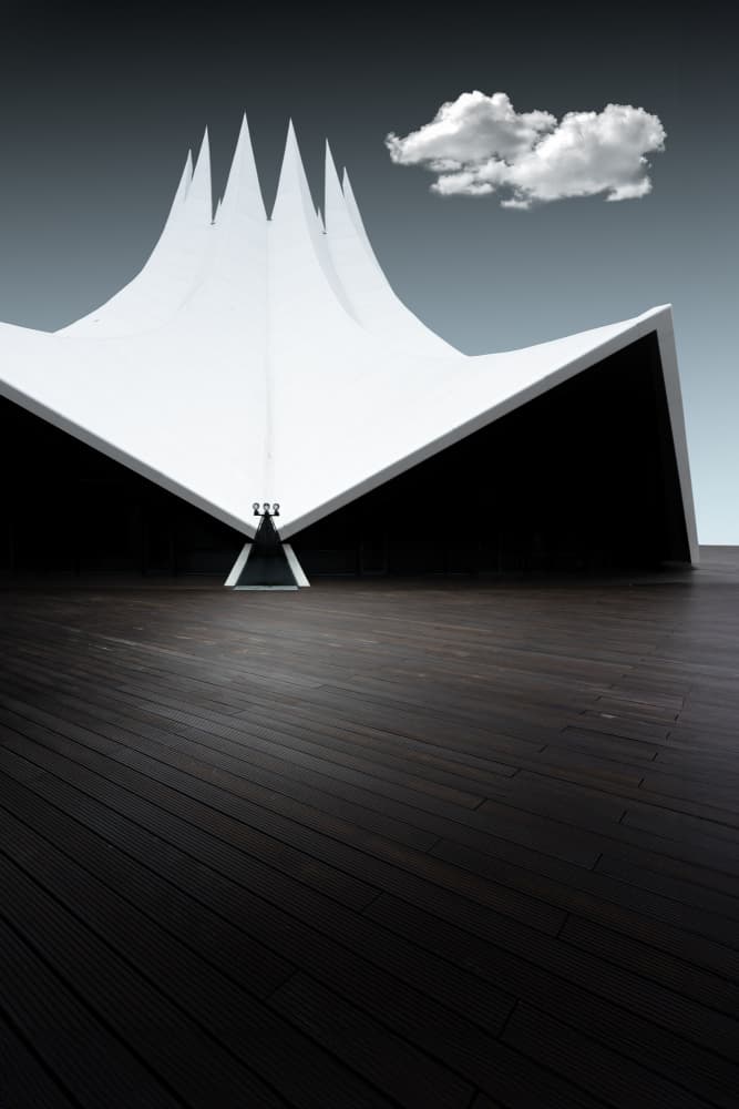 Stark Modern Architecture by fotomarion — canvas wall art