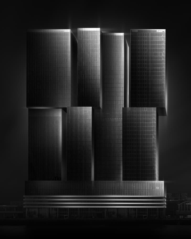 Sleek Dark Architecture by Juan Pablo de Miguel — canvas wall art