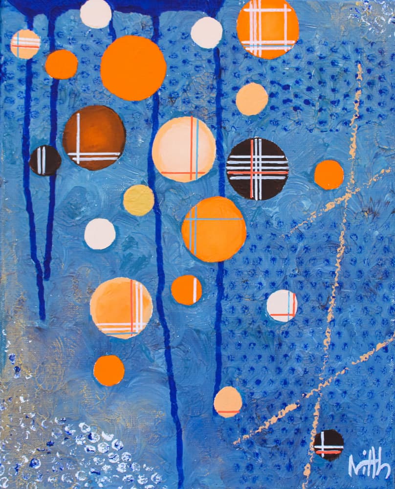 Vibrant Circle Patterns by Nicolas Alsterdal — canvas wall art
