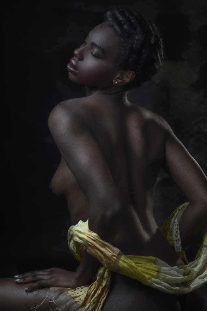 Yellow Scarf by Jan Slotboom — canvas wall art