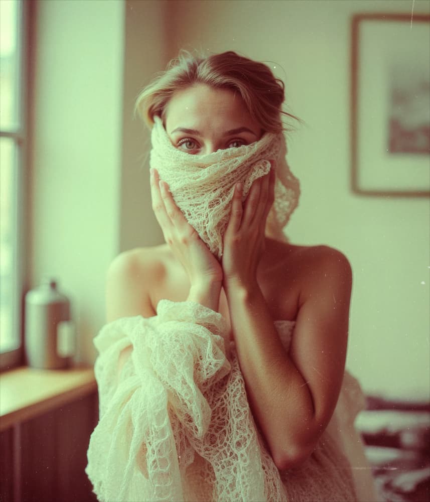 Soft Gaze Sheer Lace by Tyler McAuley — canvas wall art