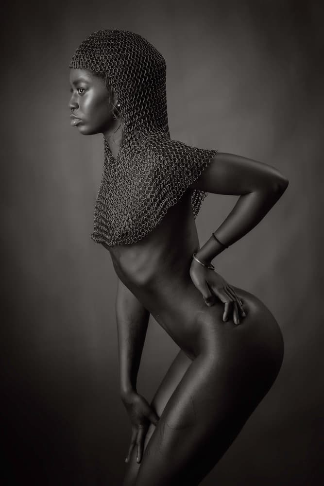Elegant Chainmail Figure by Catchlight Studio — canvas wall art