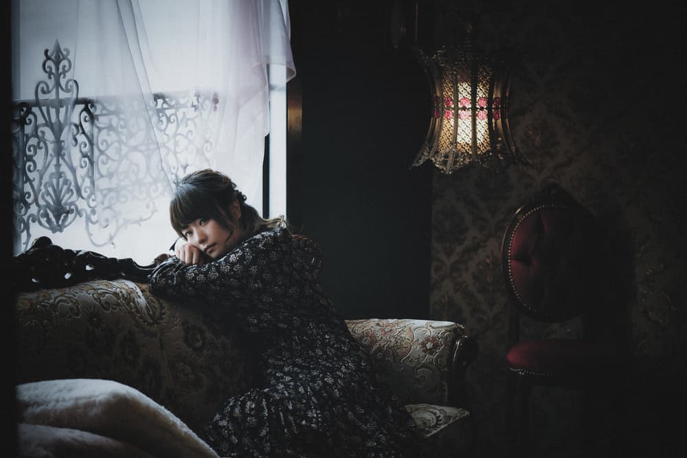 Pensive Woman Dark Room by Nobu Ishijima — canvas wall art