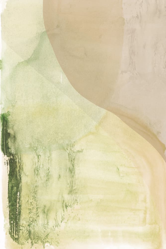 Serene Green Organic Flow by cartissi — canvas wall art