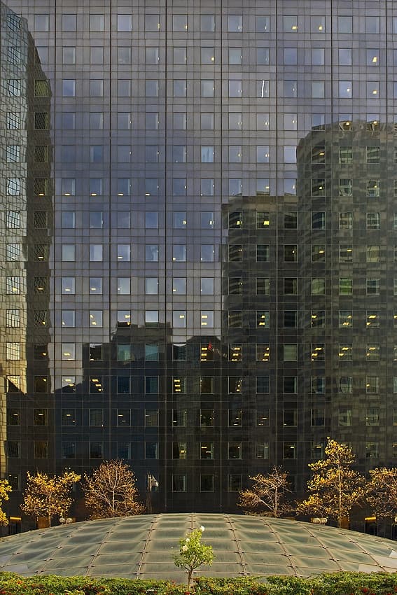 City Glass Reflections by Jure Kravanja — canvas wall art
