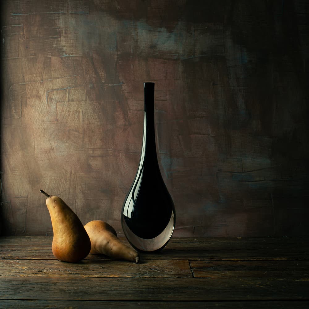 Moody Still Life Pears by Luiz Laercio — canvas wall art