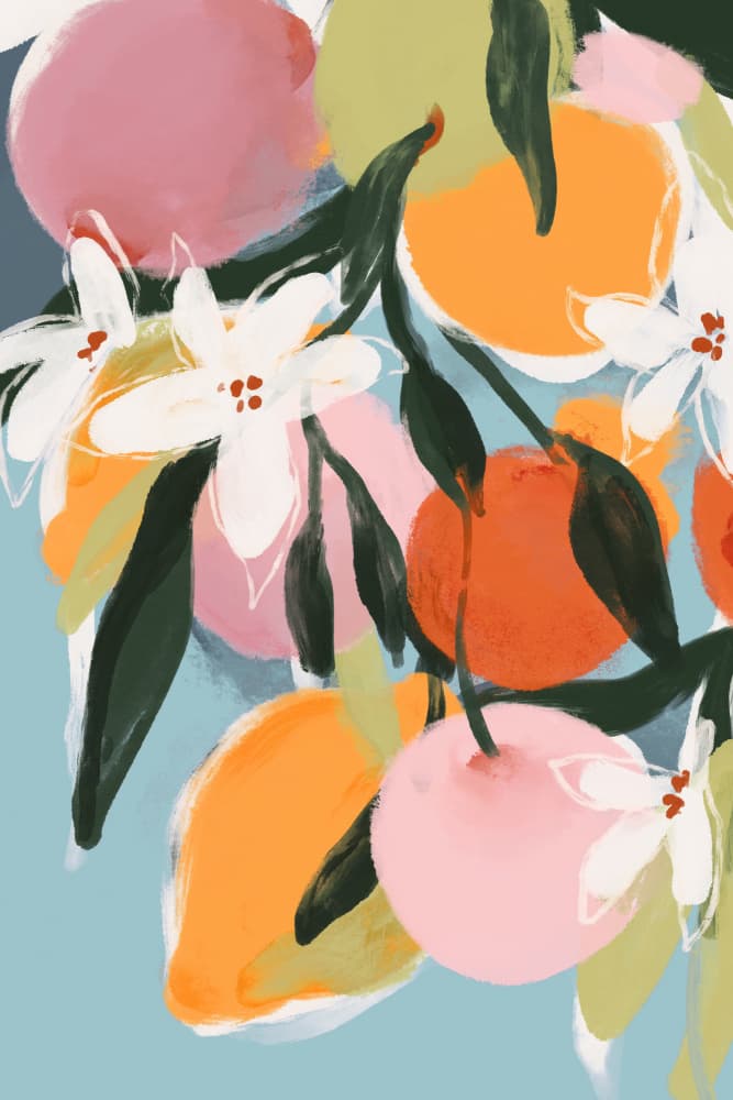 Blossom's Harvest by Treechild — canvas wall art