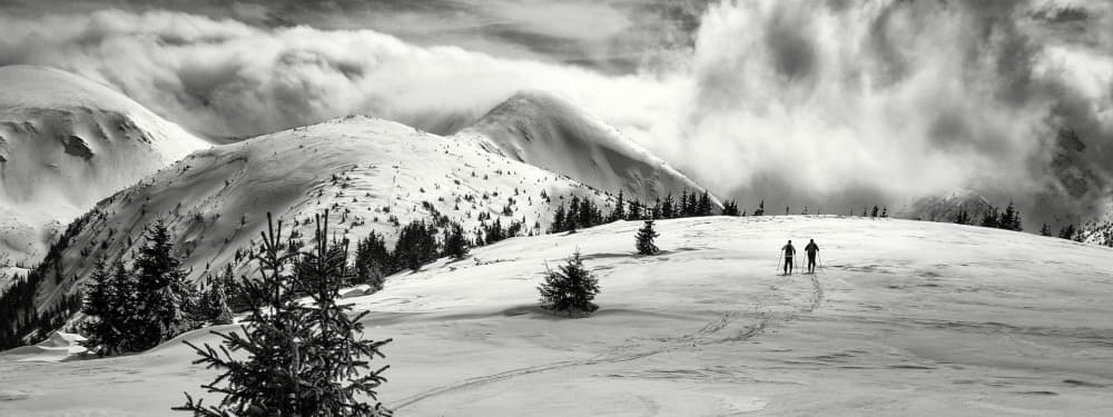 Winter Mountain Journey by Matej Rumansky — canvas wall art