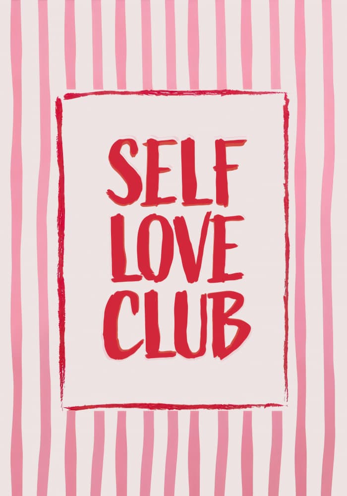 Self Love Club Stripes by Neetesh Kumar — canvas wall art