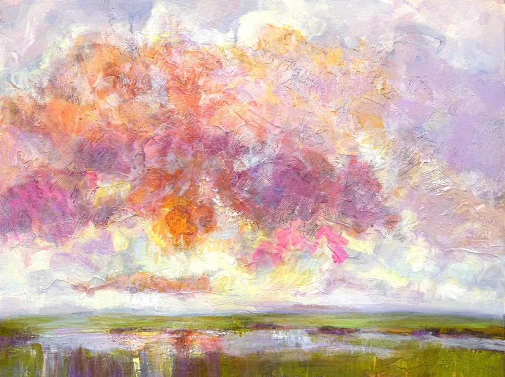 Marsh Sunset Glow by Dorothy Fagan — canvas wall art
