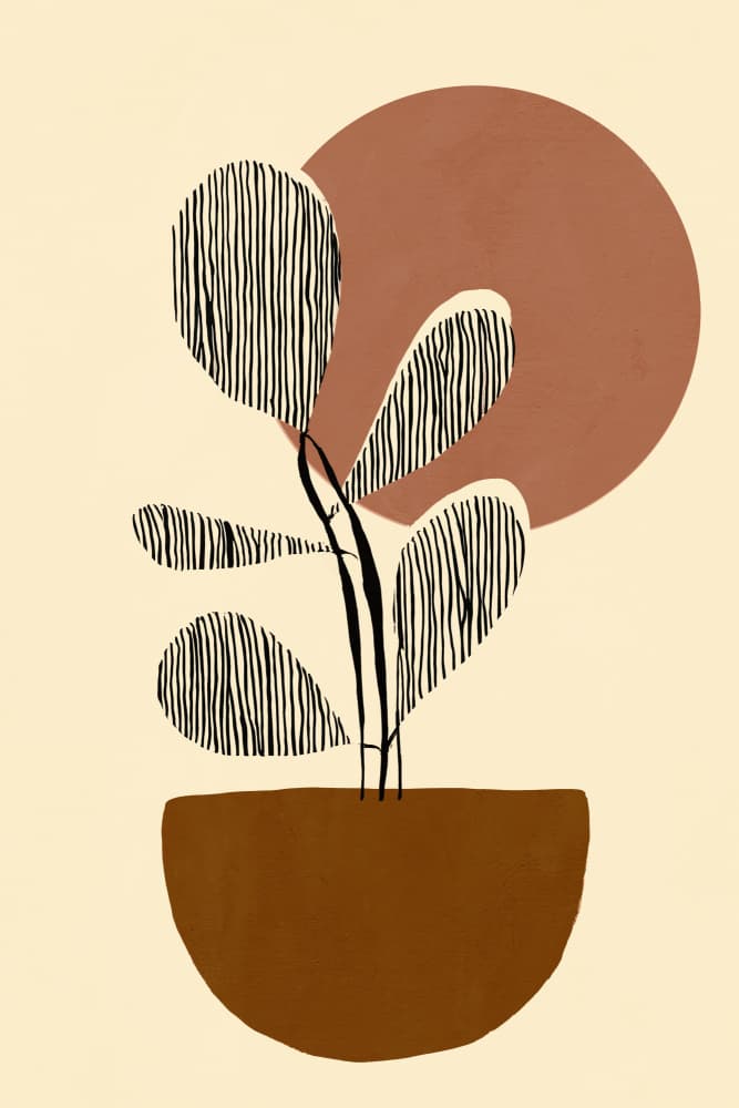 Plantandsun by Treechild — canvas wall art