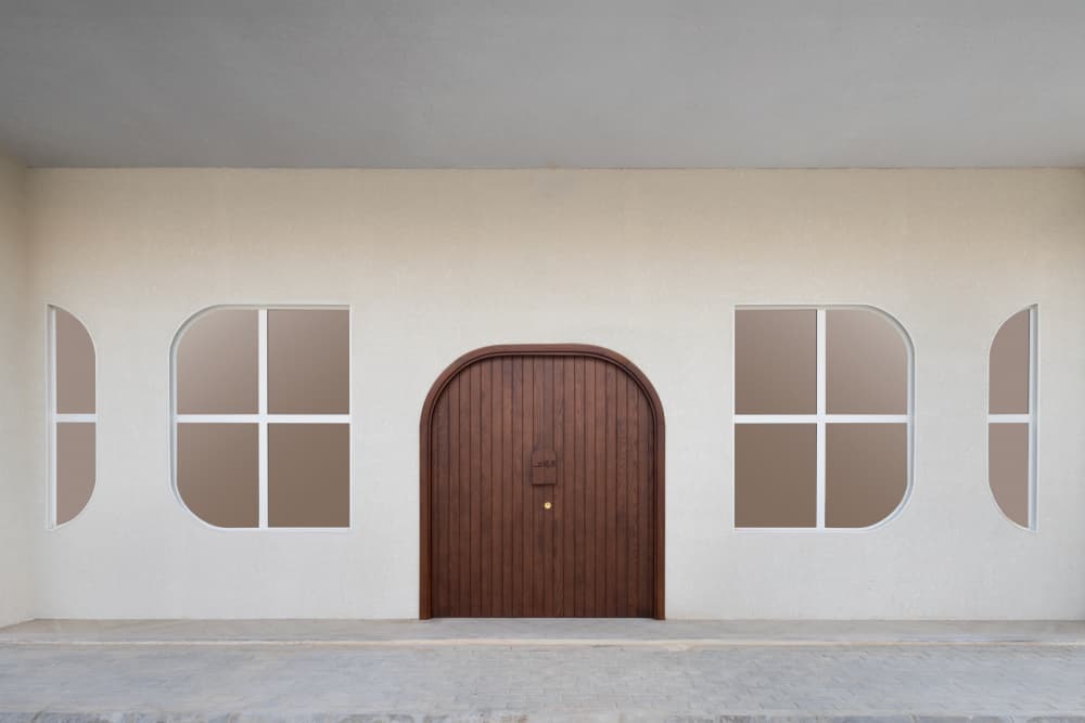 Modern Minimalist Facade by Moath Alhamed — canvas wall art