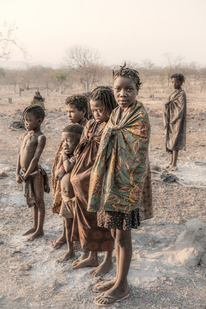 African Tribal Children by Trevor Cole — canvas wall art