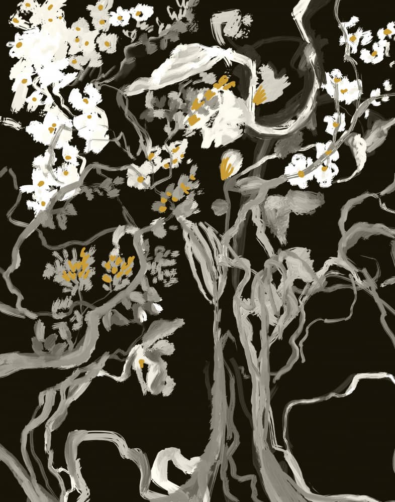 Elegant Floral Branches by Josie George — canvas wall art
