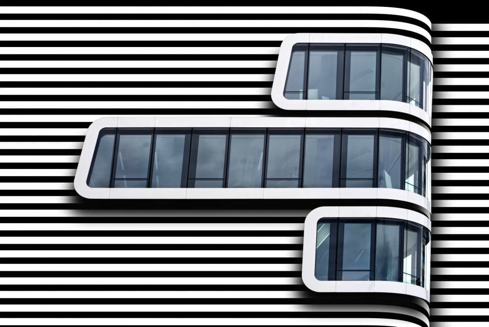 Optical Illusion Facade by Erhard Batzdorf — canvas wall art