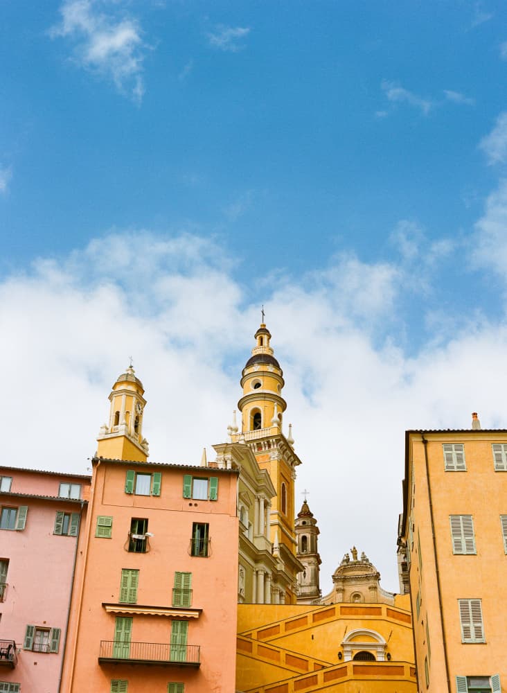 Colorful European Cityscape by Bethany Young — canvas wall art