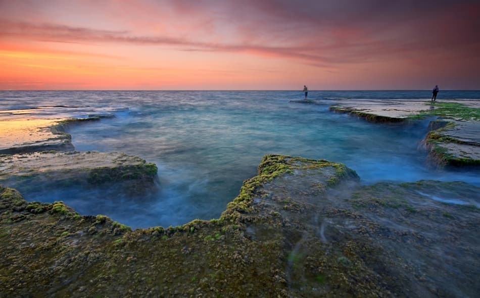 Serene Coastal Sunset by Amnon Eichelberg — canvas wall art