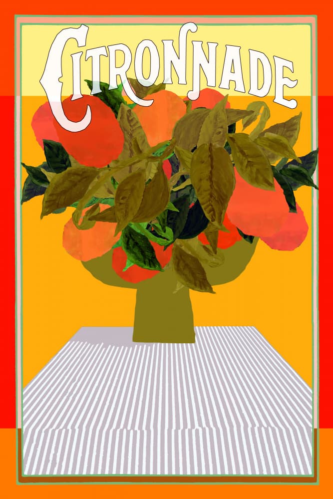 Citronnade Orange Still Life by cartissi — canvas wall art