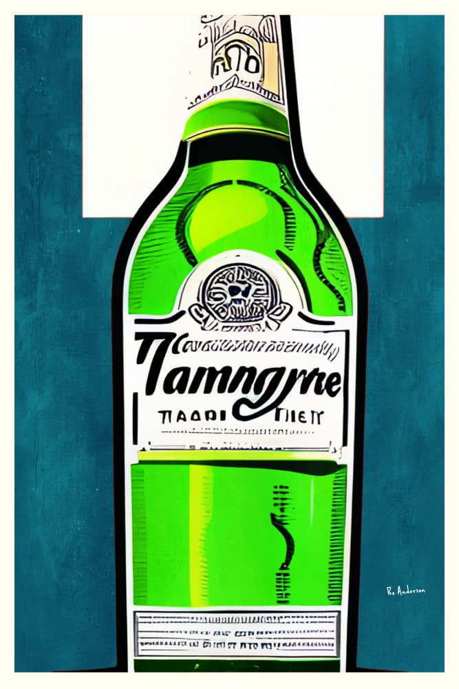 Vibrant Green Bottle by Bo Anderson — canvas wall art