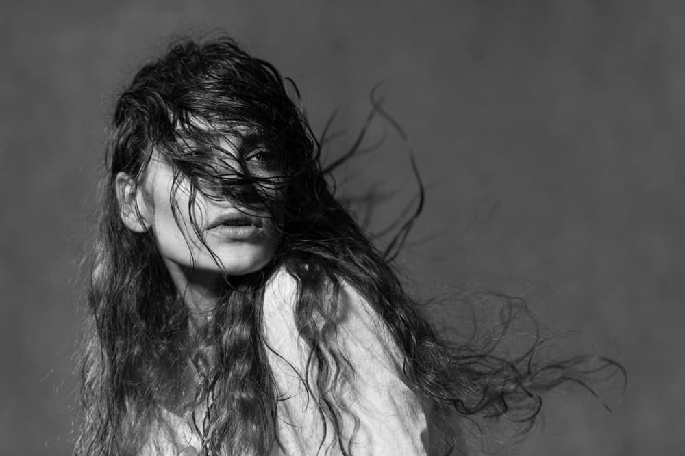 Dramatic Hair Portrait by Sepideh Niksefat — canvas wall art