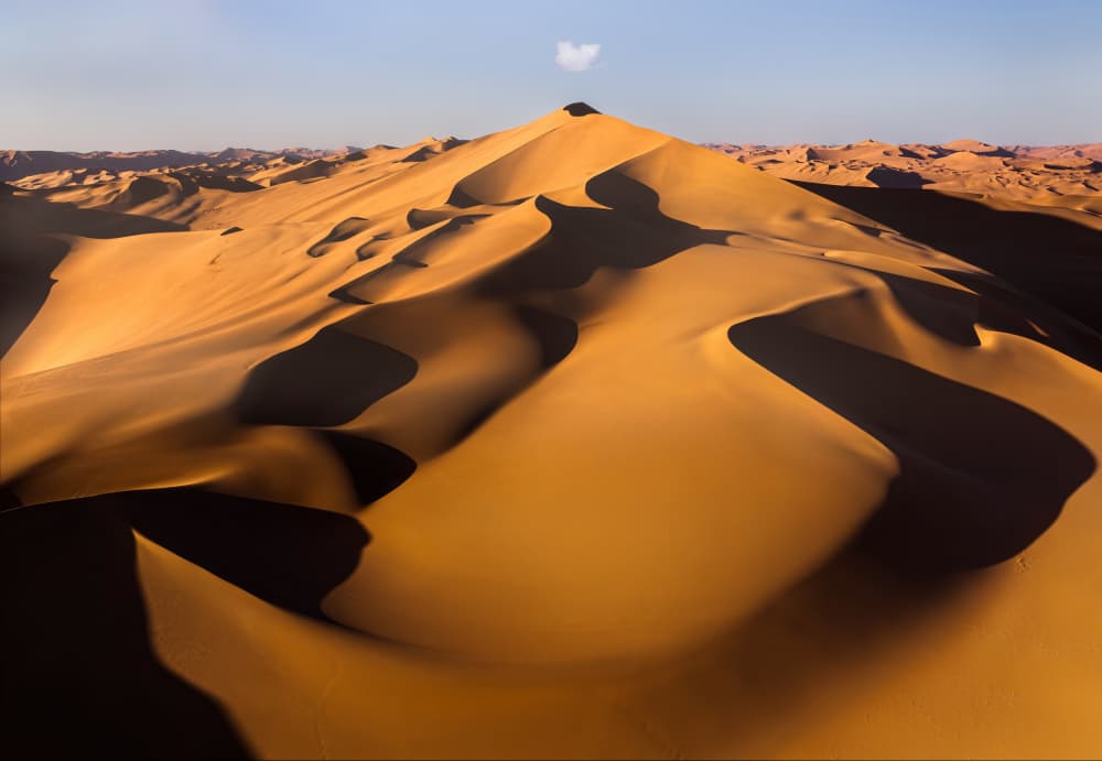 Heart Cloud Desert Dune by Yuhan Liao — canvas wall art