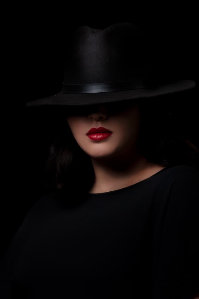 Mysterious Red Lips by Saeed Zamani — canvas wall art