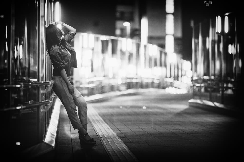 Pensive City Night by Daisuke Kiyota — canvas wall art