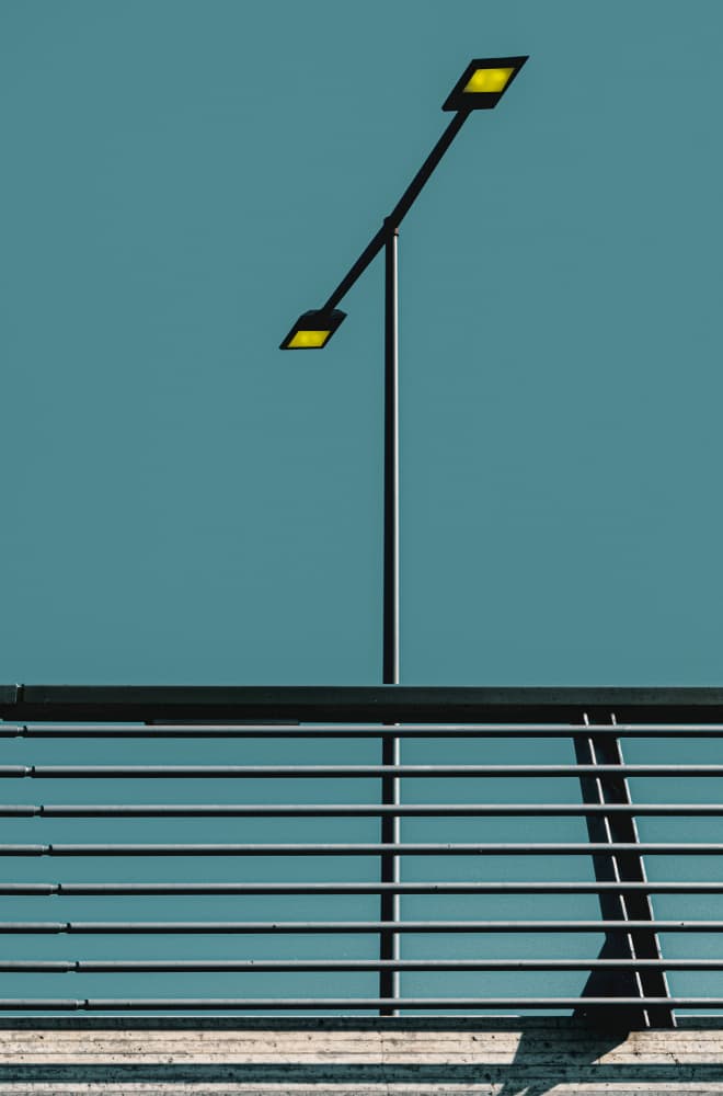 Geometric Street Light by Stephan Rückert — canvas wall art