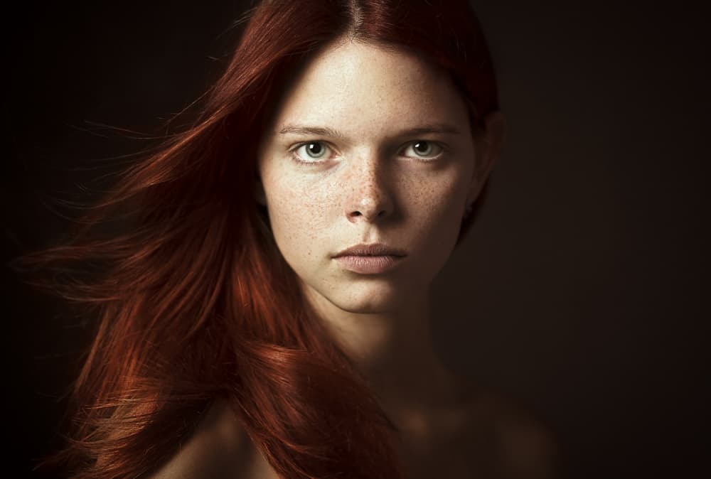 Captivating Redhead Gaze by Danil Rudoi — canvas wall art
