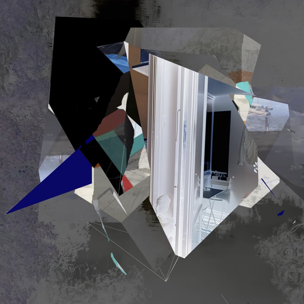 Fragmented Geometric Reflections by Stefan Fransson — canvas wall art