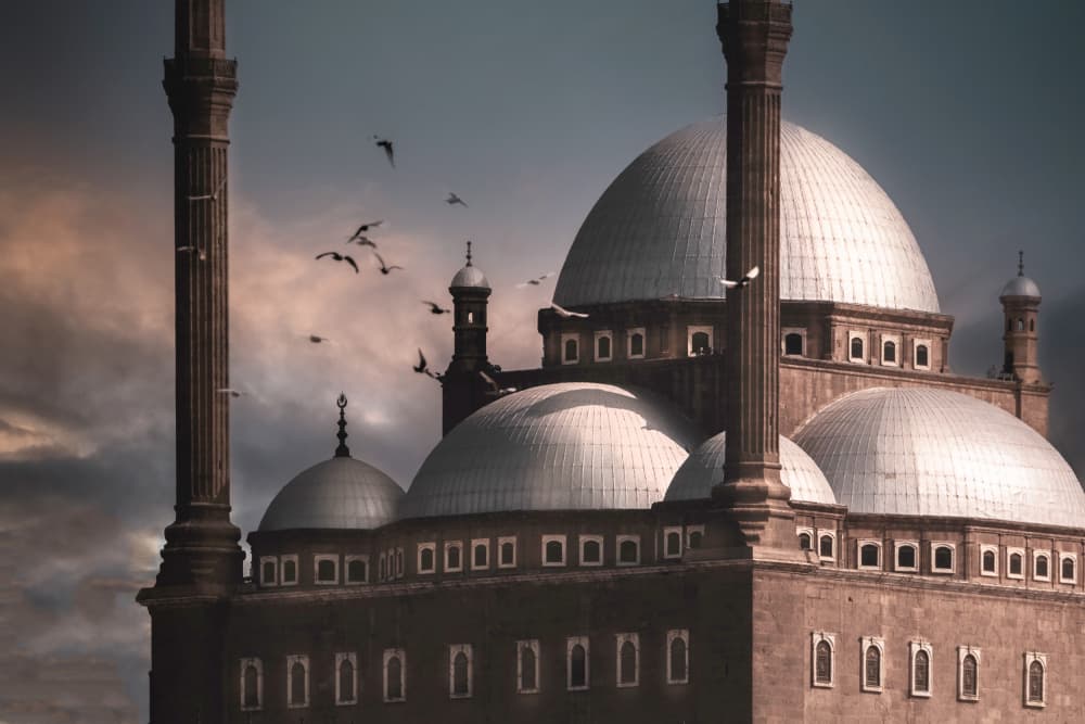 Historic Mosque Domes by hishamtwhed — canvas wall art