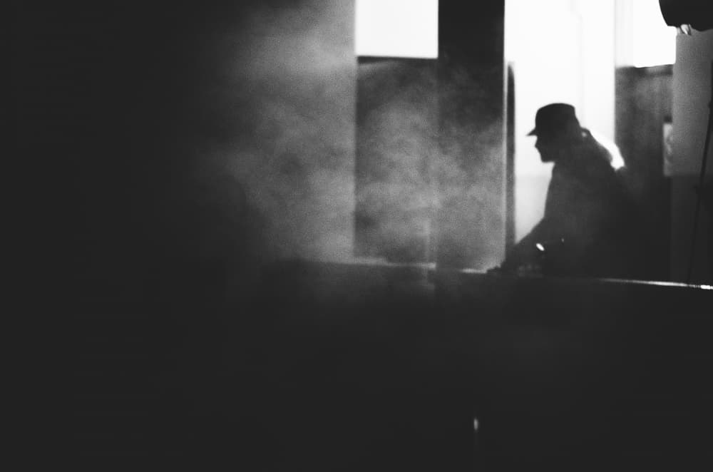 Shadowy Worker in Steam by Redzepovic Bojan — canvas wall art