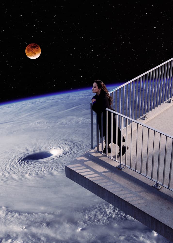 Contemplating Cosmic Horizon by Ariz Rab — canvas wall art