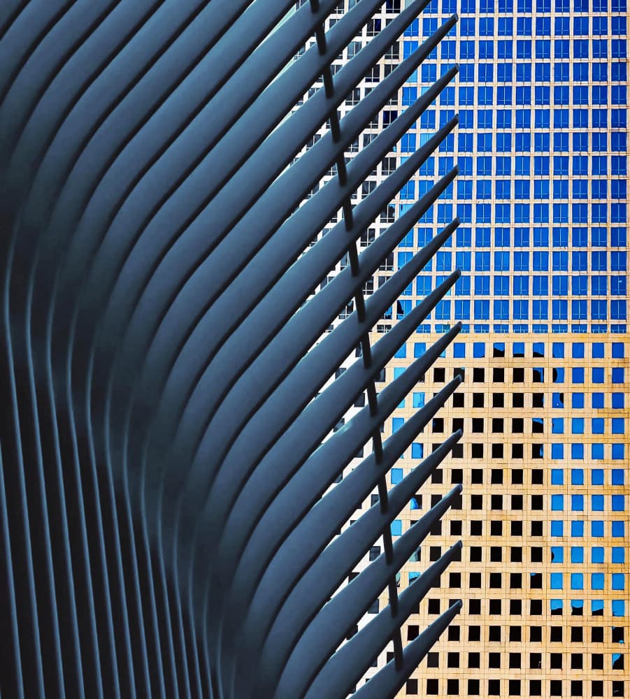 Sleek Urban Geometry by Arnon Orbach — canvas wall art
