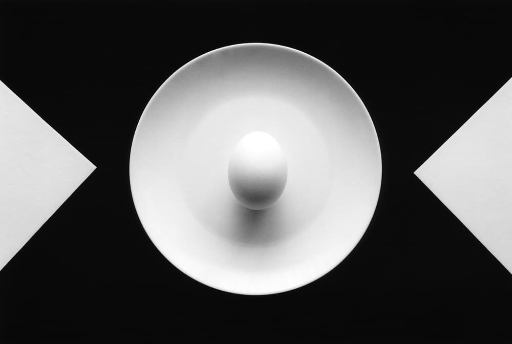 Geometric Egg Still Life by Peter Hrabinsky — canvas wall art