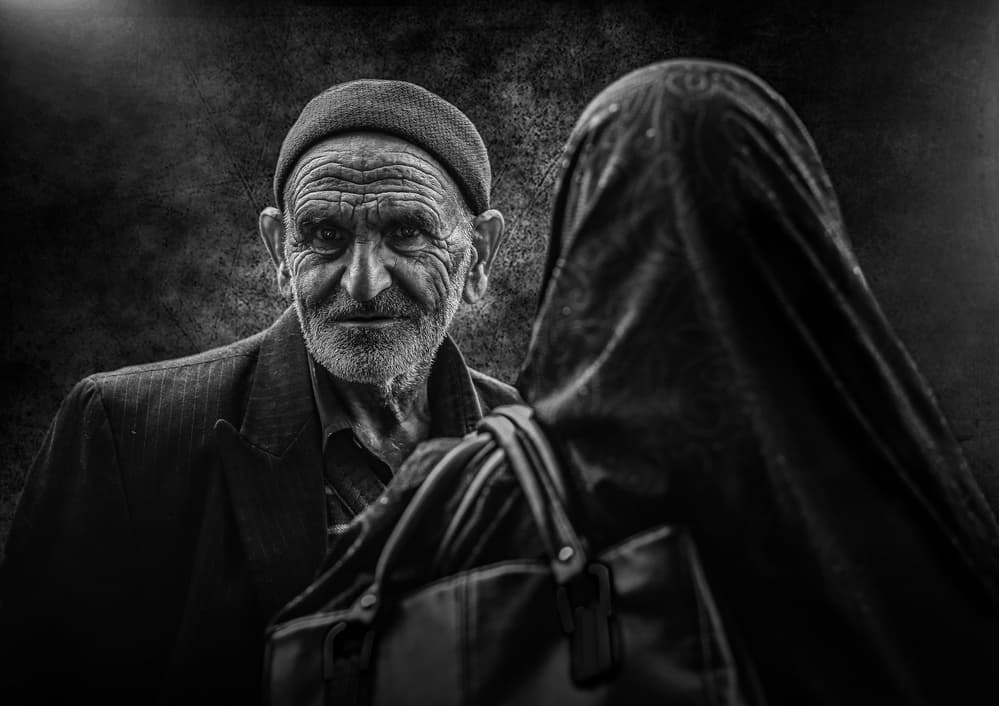 Intense Gaze And Veil by Husain ALSaeed — canvas wall art