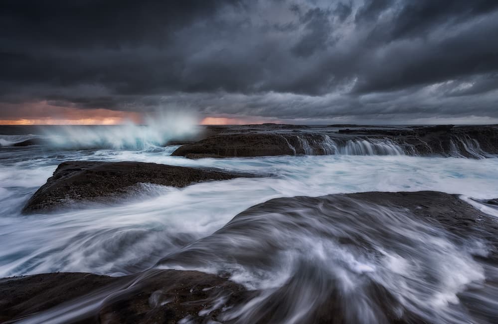Stormy Coastal Drama by Joshua Zhang — canvas wall art