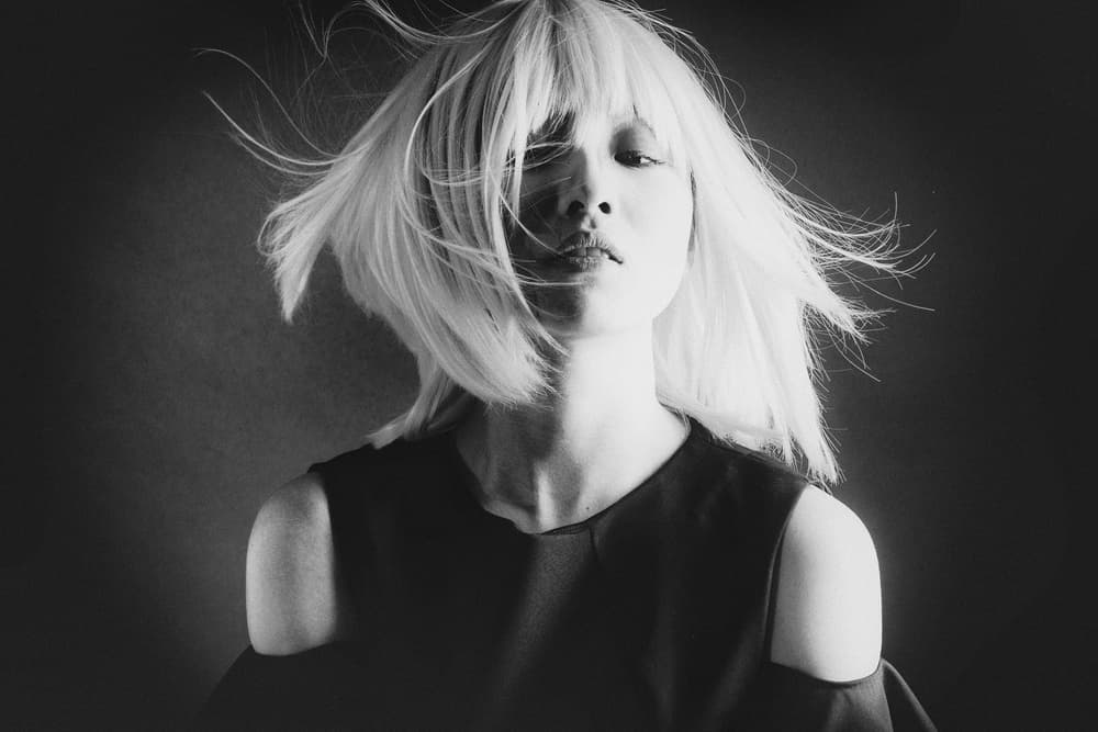 Wind Blown Blonde Portrait by Daisuke Kiyota — canvas wall art
