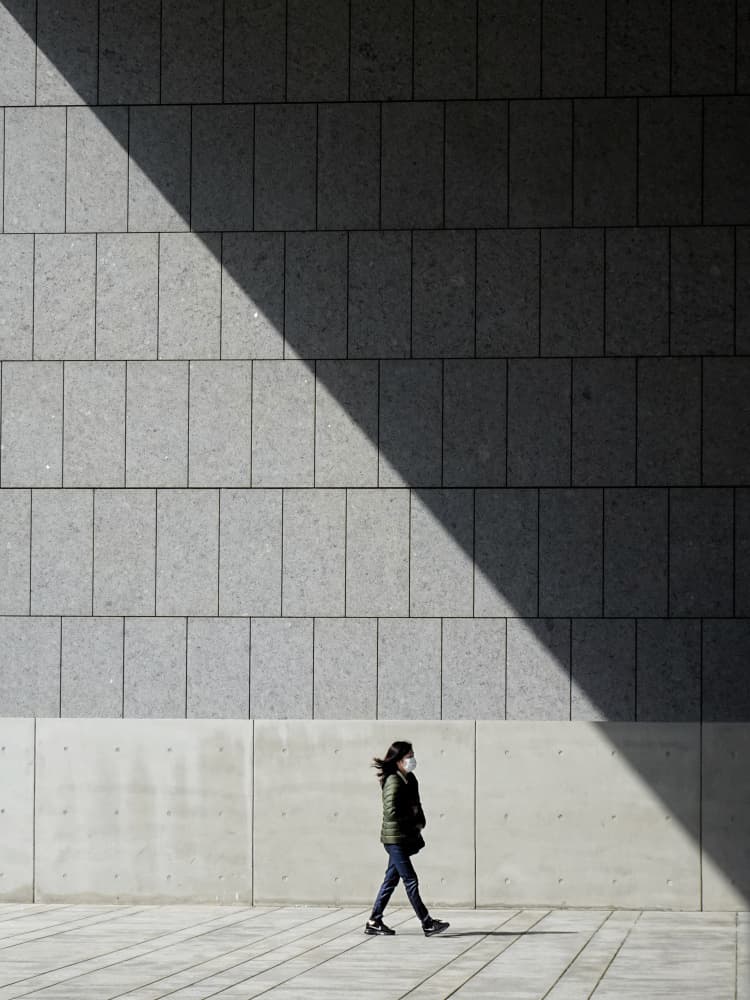 Diagonal Light Walk by Yi-Tang Wang — canvas wall art