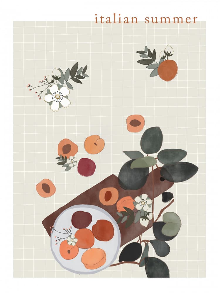 Italian Summer Harvest by Menina Lisboa — canvas wall art