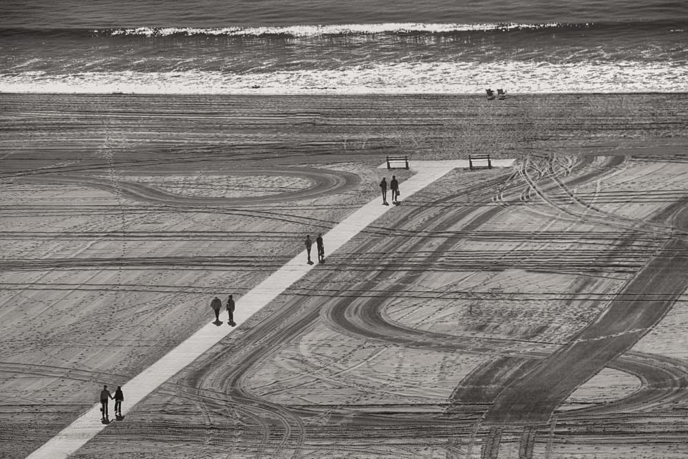 Beach Path Walkers by Roxana Labagnara — canvas wall art