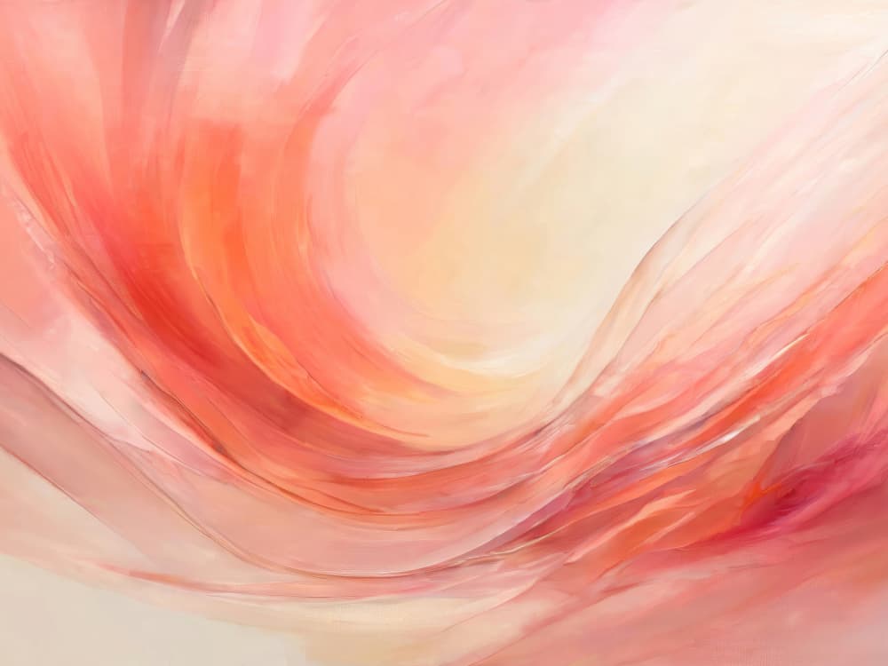 Blushing Fluid Movement by Alpenglow Workshop — canvas wall art