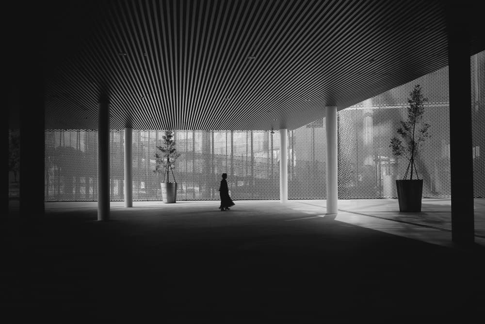 Solitude in Modern Space by MingLun Tsai (蔡明倫) — canvas wall art